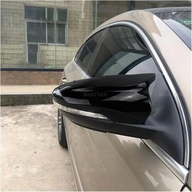 Carbon Fiber Style Black Rearview Side Mirror Cover Cap for VW JETTA MK6 Volkswagen Passat B7 Scirocco Beetle CC Eos Replacement
