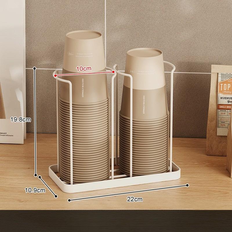 Disposable Cup Picker Size Universal Plastic Coffee Paper Cup Holder Bar Table Top Storage Shelf