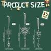 15Pcs Acrylic Christmas Snowflakes Transparent Shatterproof Acrylic Snowflakes Hanging Pendant Clear Simulation