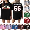 Women's Casual Short Sleeve T-Shirt Letter Print Loose Fit Crew Neck Top Lightweight Comfortable Soft Fabric Daily Wear