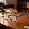 Fashionable Square Multifocal Glasses for Women Men Classic Casual Progressive Eyewear Unisex Trendy Stripe Far Sight Presbyopia