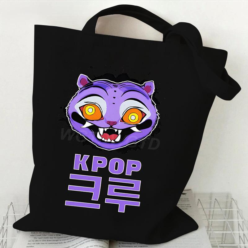 Witch Hunters Peripheral Printing Fashion Shoulder Bag Women's Large Capacity Student Portable Tote Bag Canvas Bag