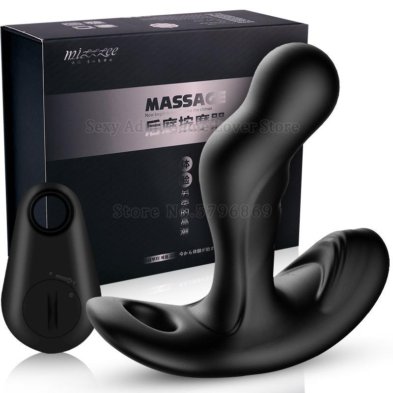360 ° rotierender Prostata-Massagegerät Hodensack Vibrator Analplug Drahtlose Fernbedienung Butt Plug Erotik Erwachsene Sexspielzeug für Männer Homosexuell