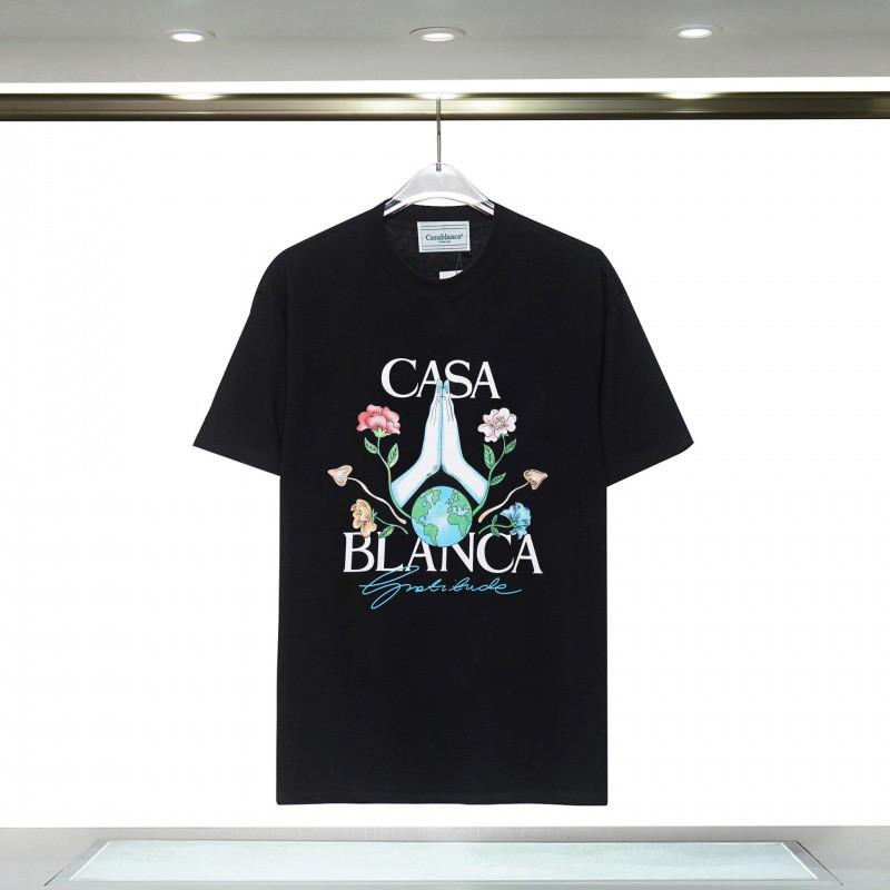 Unisex Cotton T-Shirt With Digital Print Letter Loose Fit Casual Wear