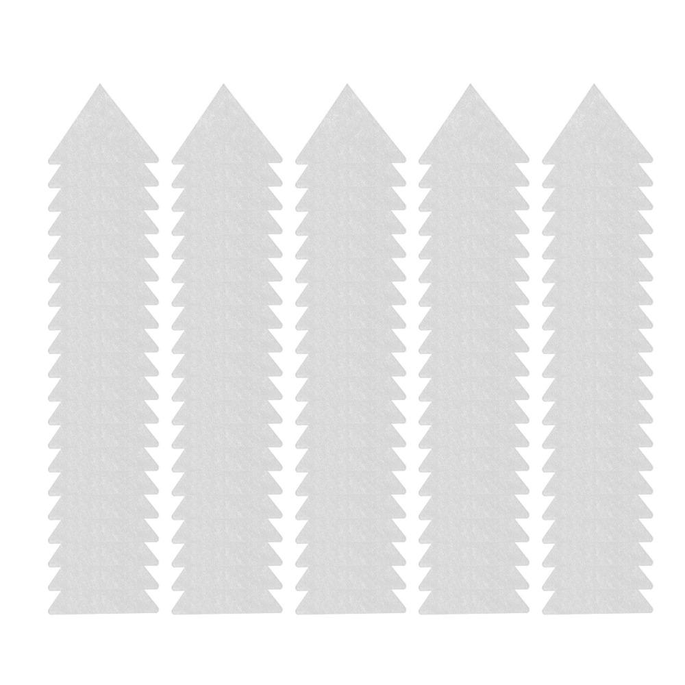 100 Stück Dreieckige Form Kragenstütz-Sticker Selbstklebend Hemdkragen-Stützen Hemden