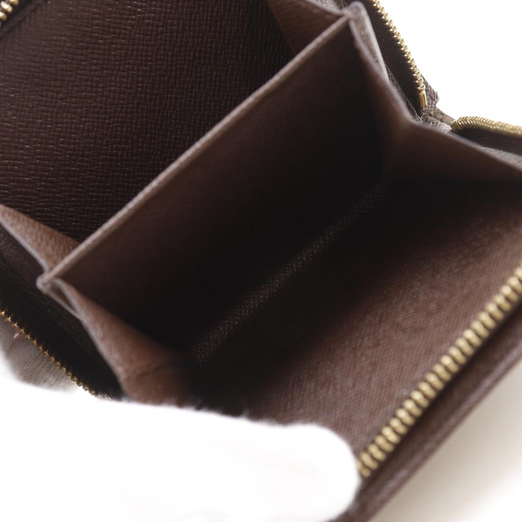 LOUIS VUITTON Compact zip Bi-Fold Wallet N61668 Brown Damier canvas Women Used
