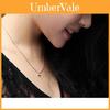 Exquisite Rose Gold Plated Rhinestone Clavicle Chain Pendant For Women