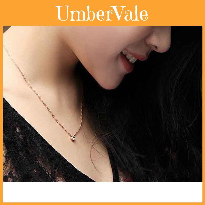 Exquisite Rose Gold Plated Rhinestone Clavicle Chain Pendant For Women