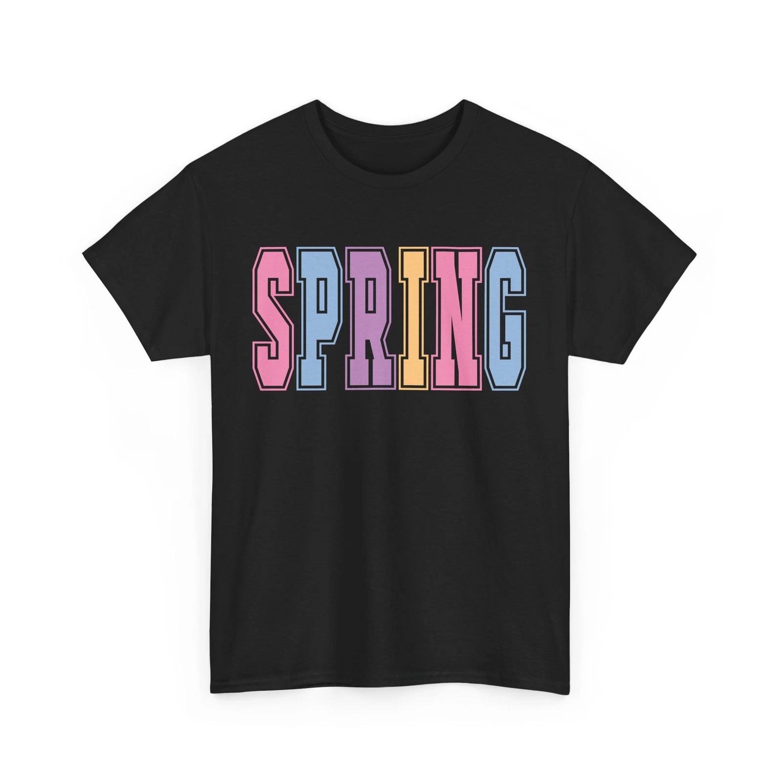 

retro varsity spring Shirt | Pastel Colors T-Shirt | Soft Spring Hues Floral Tee 2XL