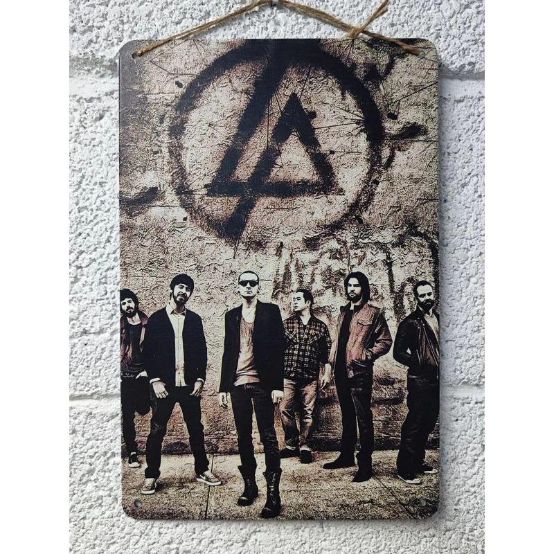 

Металева табличка Linkin Park, Вінтажний постер гурту, Настінне мистецтво 30
