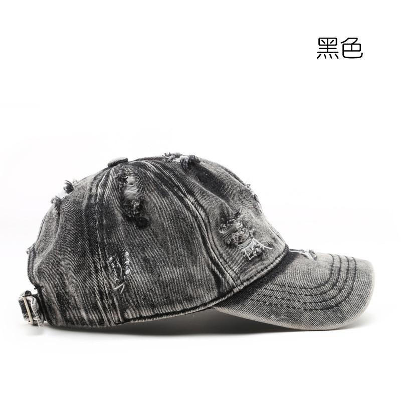 Cotton Denim Baseball Cap With Curved Brim Waterproof Breathable Sun Hat For Outdoor Activities