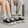 New casual shoes, thick-soled heightened fur sports skateboard shoes, commuter couples, moral training shoes