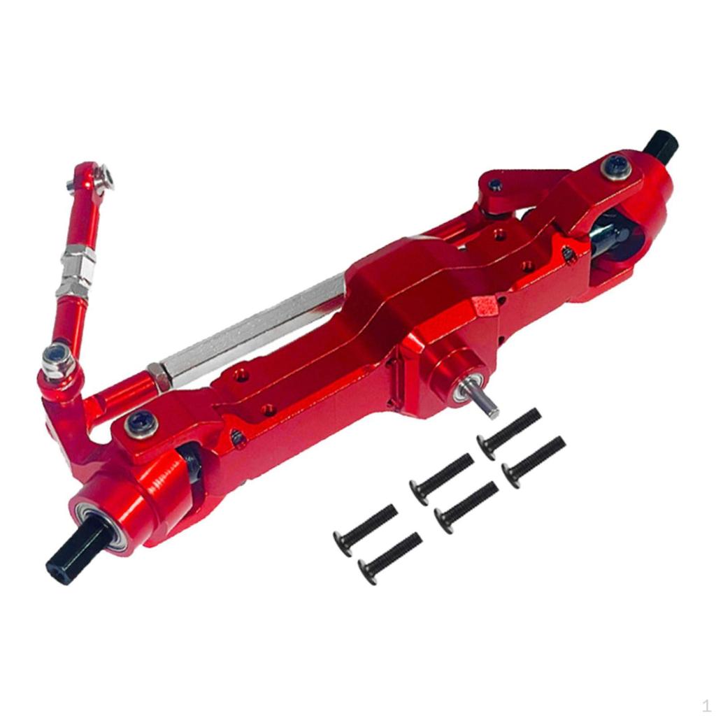 Front Bridge Axle Assemble Metal 1/16 Upgrade RC Drive Set for Remote
