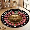 Roulette-Themen-Rundteppich für Spielzimmer, runder Teppich für Zuhause, Sofa, Schlafzimmer, Geschenk
