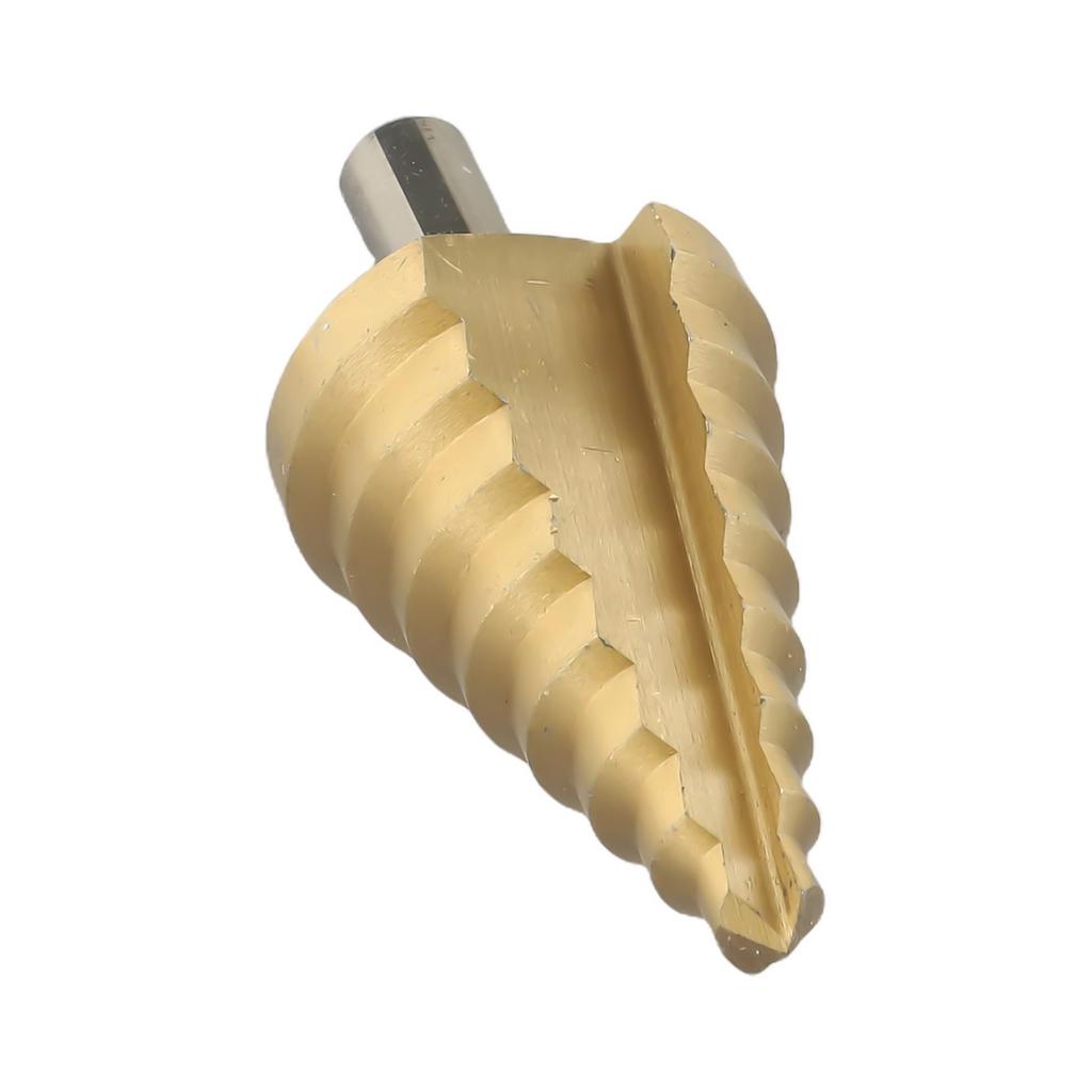 Wood Cut Tool Step Drill Bit 8 Steps Gold Hole Groove Metal Titanium Unused 0/15/20/25mm 30/35/40/45mm HSS Steel