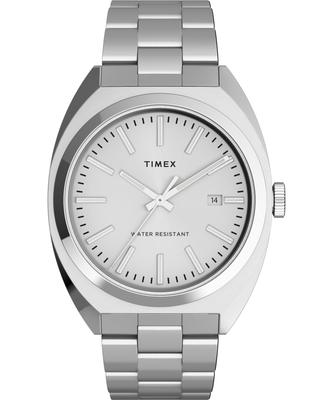 Milano XL 5 ATM Water Mineral Silver [TIMEX] Watch, Quartz, Resistant, Glass, Dial, TW2U15600, Men's [Authentic]