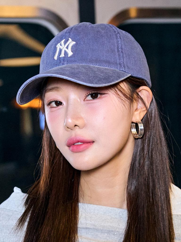 Emelbi Basic Washed Unstructured Ball Cap Ny (Navy)