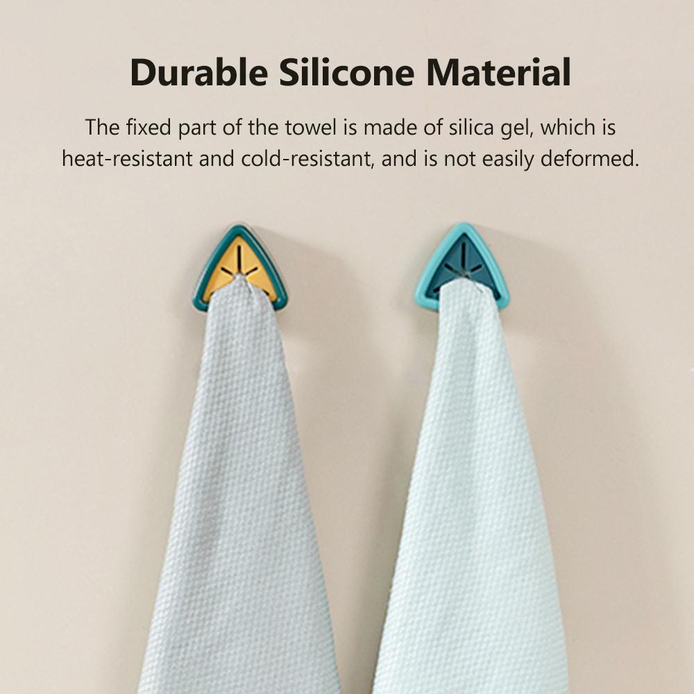 Xiaomi 3life Towel Plug Holder Punch Free Silica Gel Bathroom Organizer Rack Towels Storage Wash Cloth Clip Bathroom Kitchen Accessories Tool