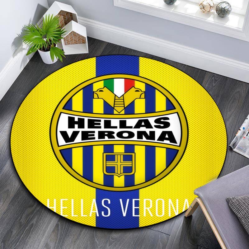 Hellas Verona pattern round rug,Carpet Rug for Living Room Bedroom Playroom ,Non-slip Floor Mat,Holiday Gifts and Birthday Gifts.