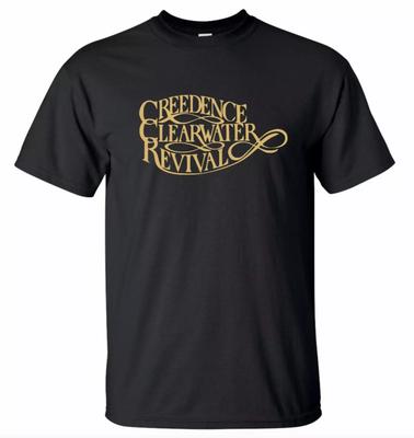 100% cotone TOP T-SHIRT UNISEX UOMO DONNA CCR Creedence Clearwater Revival Maglietta Band Rock Americana Logo Anni '60 unisex UK