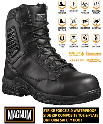 Strike Force 8.0 Leather S3 - Herren Sicherheitsstiefel Sicherheitsschuhe Schwarz M801551-021 ORIGINAL