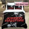 3D Print Rock Star Johnny Hallyday Bedding Set Boys Girls Twin Queen King Size Duvet Cover Pillowcase Bed boys Adult Bedroom