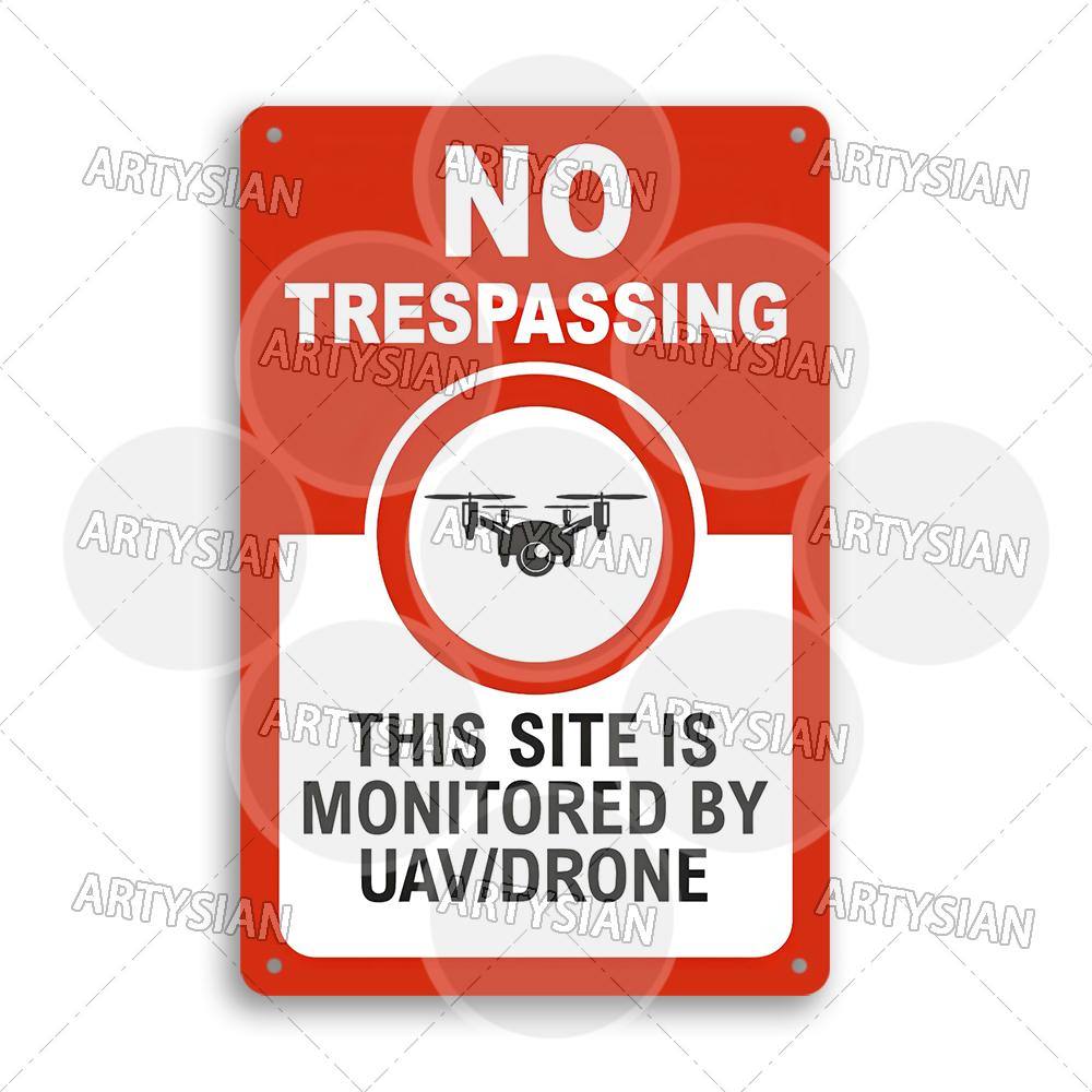 

Drone no-fly Zone Warning Sign Prohibition of Drone Operation No Unauthorized Entry Restricted Area Security Warning Plaque 20x30cm