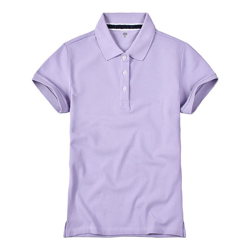 Korean Style Women's Slim Fit Short Sleeve Polo Shirt