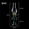 L555 Vintage Kerosene Lamp, Four-Claw Holder with Glass Lantern - Retro Oil Lamp for Nostalgic Decor and Ambiance