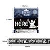 1PC Halloween Props Window Prop Warning Line Plastic Skull Head Warning Tape Signs Halloween Decoration Witch Balloons Lot