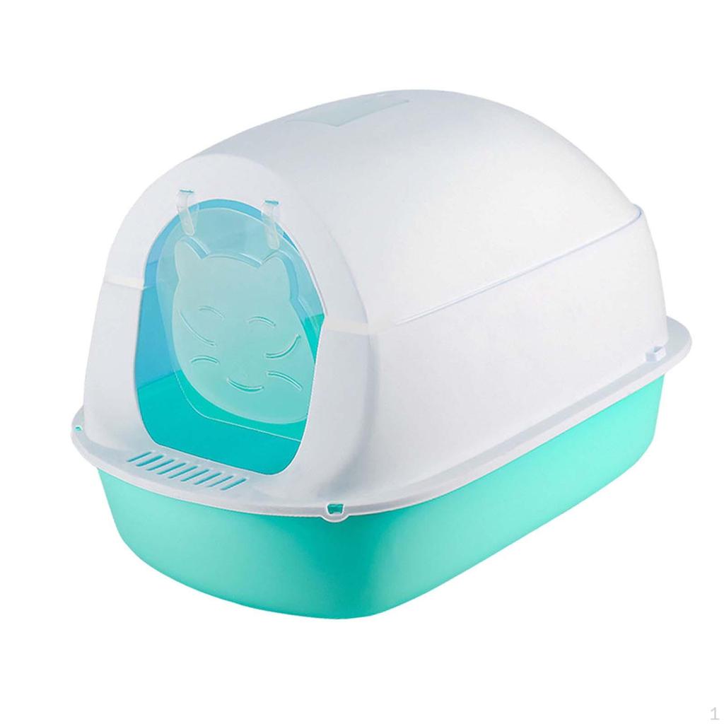 Closed Cat Litter Box with Door Pet Supplies Tray Toilet