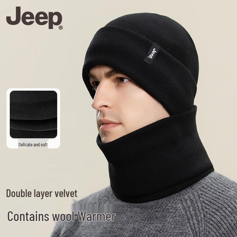 

JEEP Men s Winter Wool Blend Thermal Beanie