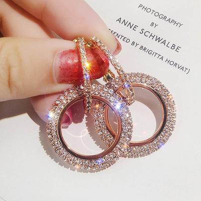 Mode Runde Stud Ohrring Frauen Geometrische Kreis Einfache Ohrringe Weiblichen Schmuck Zubehör