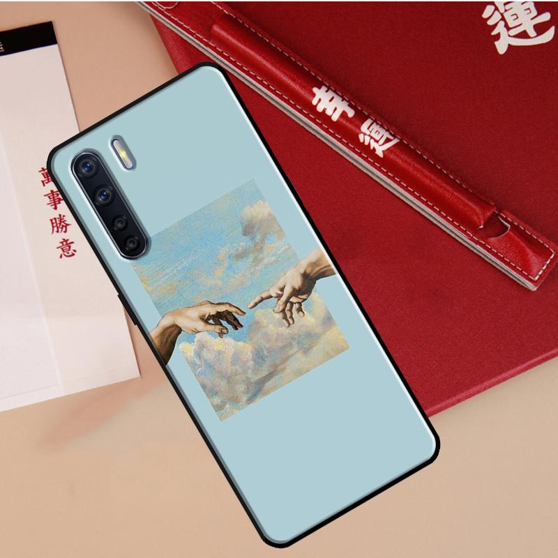 Renaissance Art Painting Case For Oppo A94 A18 A74 A57 A17 A77 A38 A58 A78 A98 A54 A80 A60 A40 A96 A76 A16 A15 A5 Pro