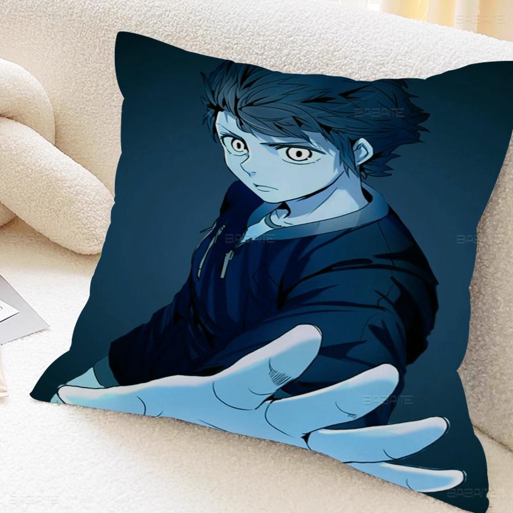 T-Tower Game Of G-Gods Pillow Covers Cartoon Sofa Decorative Home Double-sided Printing Short Plush Cute Cushion Cover