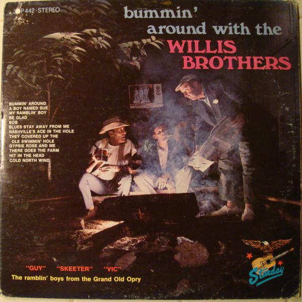 LP Record WILLIS BROTHERS - Bummin' Around With The Willis Brot SLP442 Starday Records 1969 US Country/Folk Used