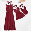 Summer Mommy And Me Romper Maxi Šaty + Čelenka Family Matching Set