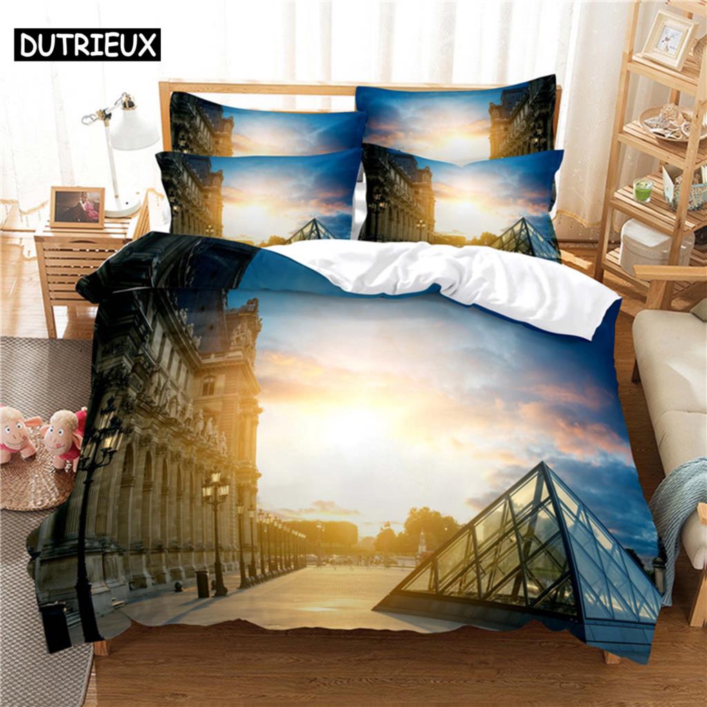 Comforter Colorful Aurora Bedding Set 3D Bedding Digital Printing Queen Size Bedding Set Fashion Design