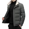 Winter Dicke Daunenjacke für Herren, thermisch und winddicht, schmal geschnitten, neue weiße Entendaunen, kurze Daunenjacke, Übergröße, lässiger Mantel