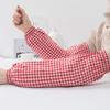Strapazierfähige Baumwoll-Karo-Armstulpen für Herbst/Winter - Schmutzabweisend, Elastisch, Lockerer Sitz für Zuhause und Arbeitsschutz