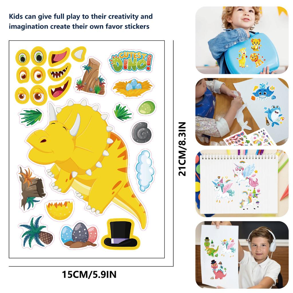 Delightful Cm2409002 Cartoon Animal Interactive Puzzle With Diy Stickers Kids For