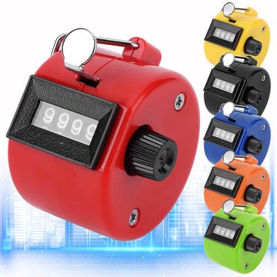 Handheld Tally Counter 4-Digit Number Count Clicker Counter Hand Mechanical Counters Clickers for Coaching