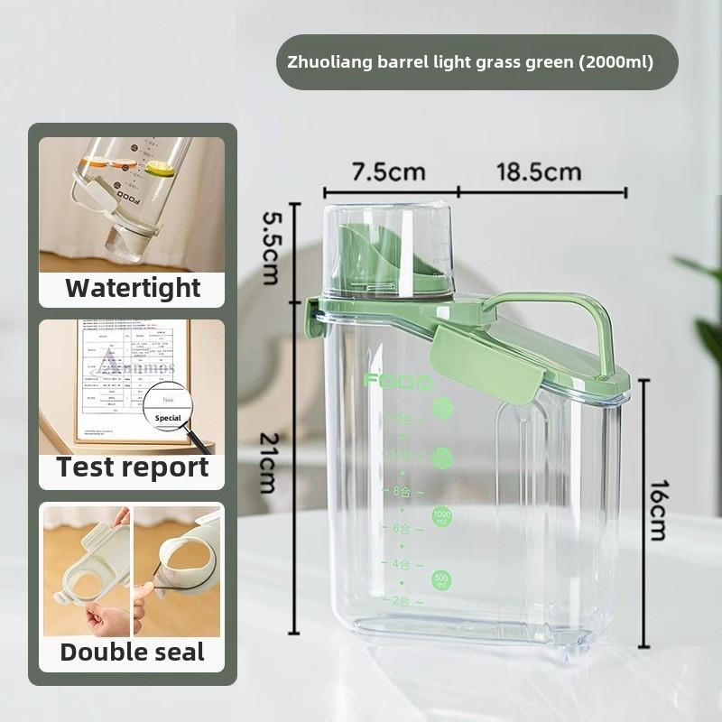 Simple Seal with Scale Grain Storage Bucket Pet Grain Storage Bucket Cat Food Dog Food Moisture-proof Dog Supplies