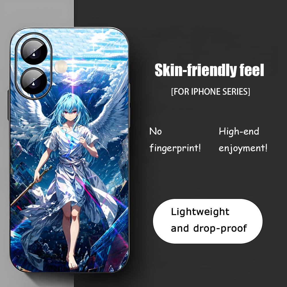 

Anime Rimuru Tempest Popular Phone Case For iPhone 17 16 15 14 13 12 11 X XR XS 8 Plus Mini Pro Max Soft black Shockproof Cover iPhone 14