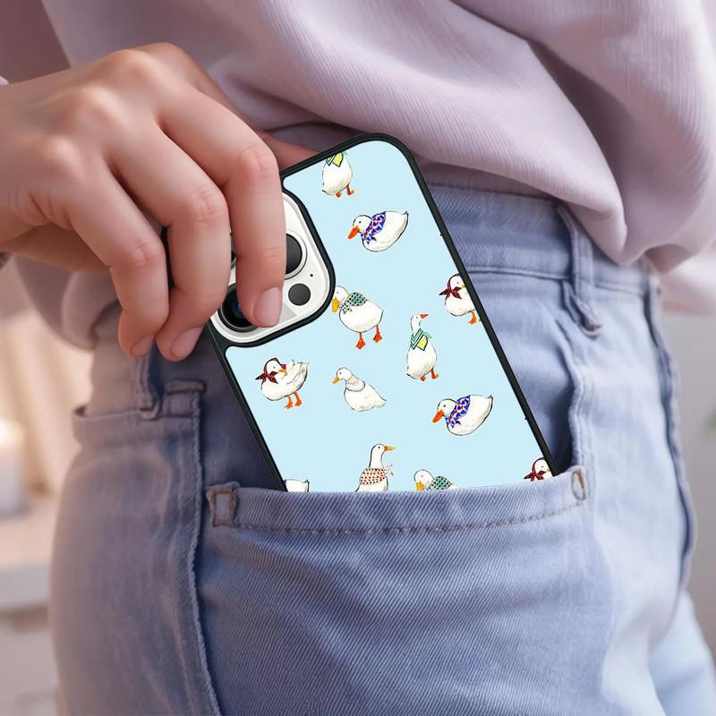 Cartoon Cute Goose Game Phone Case For iPhone 17 Air 15 16e 14 13 Pro Max Coque 12 11 Pro Max PLUS cover
