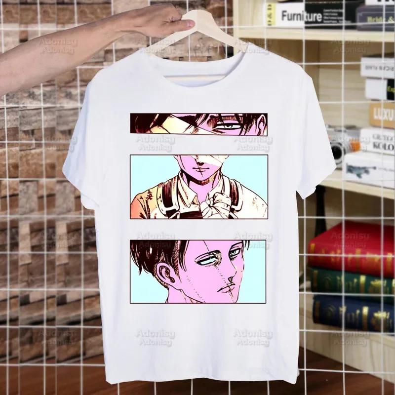 Shingeki no Kyojin Funny T Shirt Men Casual Short Sleeve Attack On Titan Tshirt Homme Manga Japanese Anime Allen T-shirt Tees