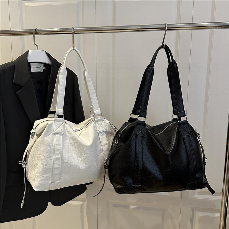 Summer New Personalized Women's Shoulder Messenger Bag Casual Simple Texture Fashionable Large Capacity Tote Bag