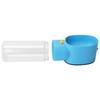 2 in 1 Getreidefutterspender Wasserbecher Outdoor Reise Tragbar Haustiere Wasserflaschen Haustierbedarf