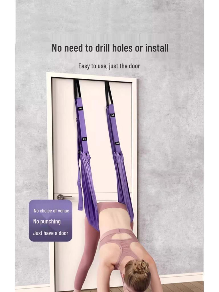 Aerial Yoga Backbend Trainer: Shoulder & Back Opening Resistance Band for Door Hanging