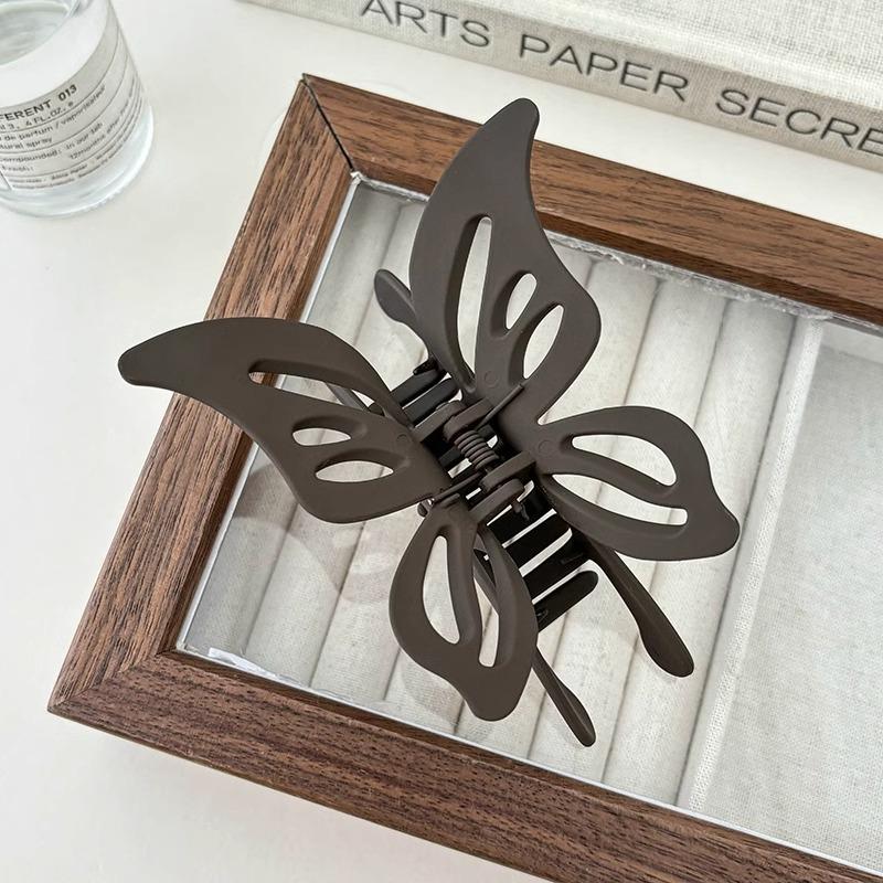 Massive schwarze matte große Haarklammern aus Acryl, Haarnadeln, Hai-Clip, Haarspange, Krabben-Haarspangen, Kopfbedeckung für Frauen, Haar-Accessoires